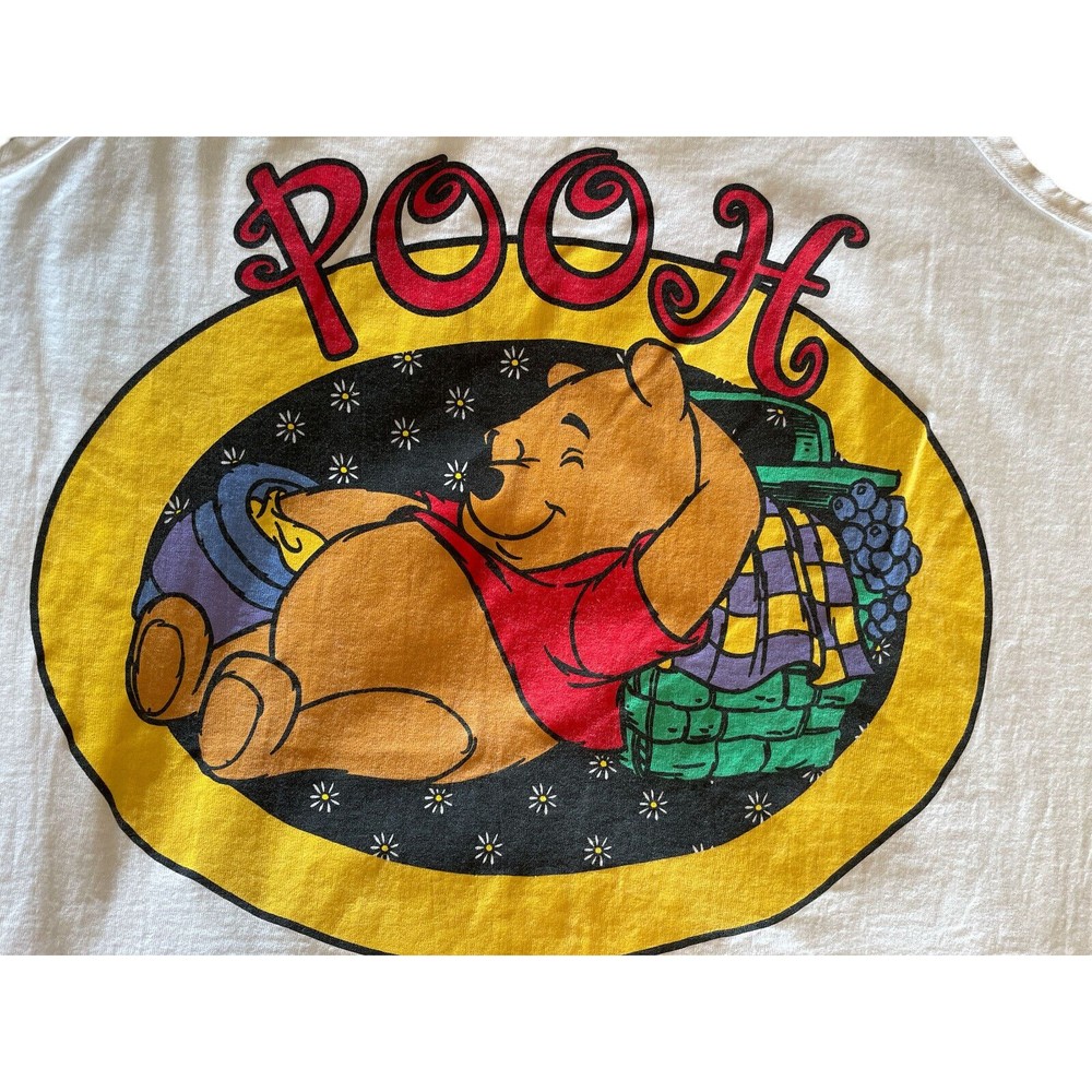 90s Vintage POOH-Winnie the Pooh Tank Top One Size Fits Most - Picture 2 of 7